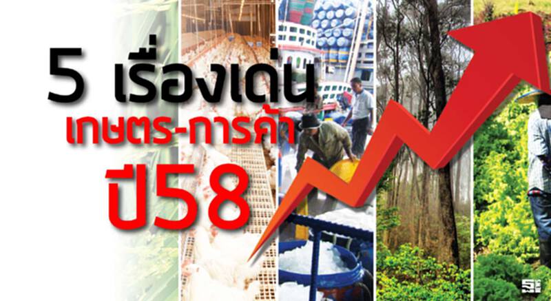 5 เรื่องเด่นเกษตร-การค้าปี58 5 เรื่องเด่นเกษตร-การค้าปี58
