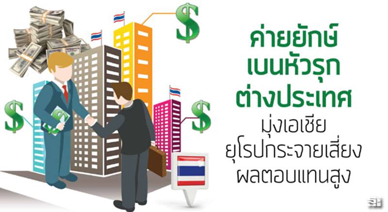 ค่ายยักษ์เบนหัวรุกต่างประเทศ มุ่งเอเชีย/ยุโรปกระจายเสี่ยง/ผลตอบแทนสูง ค่ายยักษ์เบนหัวรุกต่างประเทศ มุ่งเอเชีย/ยุโรปกระจายเสี่ยง/ผลตอบแทนสูง