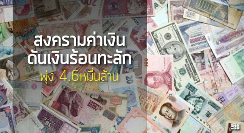 สงครามค่าเงินดันเงินร้อนทะลัก ไหลเข้าบอนด์สั้นพุ่ง 4.6 หมื่นล้าน สงครามค่าเงินดันเงินร้อนทะลัก ไหลเข้าบอนด์สั้นพุ่ง 4.6 หมื่นล้าน
