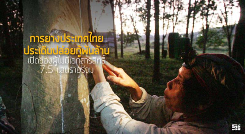 การยางประเทศไทยประเดิมปล่อยกู้พันล้าน เปิดช่องผู้ไม่มีเอกสารสิทธิ์ 7.5 แสนรายร่วม การยางประเทศไทยประเดิมปล่อยกู้พันล้าน เปิดช่องผู้ไม่มีเอกสารสิทธิ์ 7.5 แสนรายร่วม