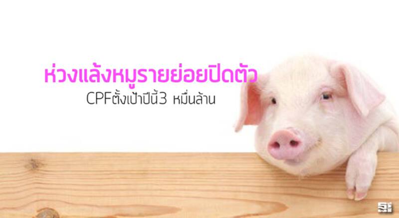 ห่วงแล้งหมูรายย่อยปิดตัว CPFตั้งเป้าปีนี้3 หมื่นล้าน ห่วงแล้งหมูรายย่อยปิดตัว CPFตั้งเป้าปีนี้3 หมื่นล้าน