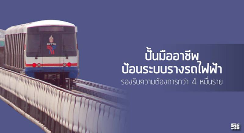 ปั้นมืออาชีพป้อนระบบรางรถไฟฟ้า รองรับความต้องการกว่า 4 หมื่นราย ปั้นมืออาชีพป้อนระบบรางรถไฟฟ้า รองรับความต้องการกว่า 4 หมื่นราย