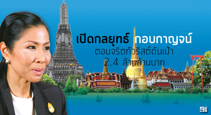 เปิดกลยุทธ์‘กอบกาญจน์’ ตอบจริตทัวริสต์ดันเป้า 2.4 ล้านล้านบาท เปิดกลยุทธ์‘กอบกาญจน์’ ตอบจริตทัวริสต์ดันเป้า 2.4 ล้านล้านบาท