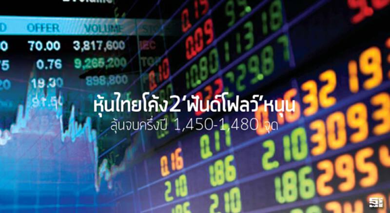 หุ้นไทยโค้ง2‘ฟันด์โฟลว์’หนุนลุ้นจบครึ่งปี 1,450-1,480 จุด หุ้นไทยโค้ง2‘ฟันด์โฟลว์’หนุนลุ้นจบครึ่งปี 1,450-1,480 จุด