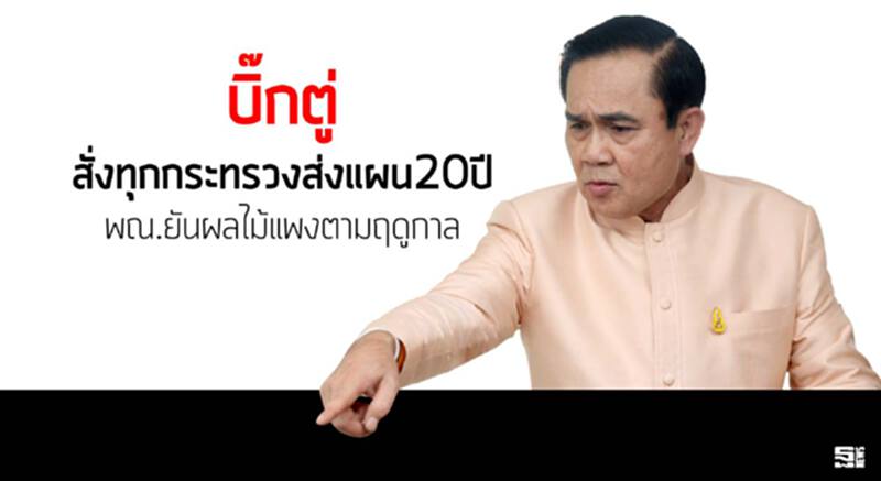 ‘บิ๊กตู่’สั่งทุกกระทรวงส่งแผน20ปี พณ.ยันผลไม้แพงตามฤดูกาล ‘บิ๊กตู่’สั่งทุกกระทรวงส่งแผน20ปี พณ.ยันผลไม้แพงตามฤดูกาล