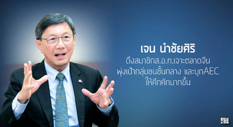 ‘เจน นำชัยศิริ’ ดึงสมาชิกส.อ.ท.เจาะตลาดจีน พุ่งเป้ากลุ่มชนชั้นกลาง และบุกAECให้คึกคักมากขึ้น ‘เจน นำชัยศิริ’ ดึงสมาชิกส.อ.ท.เจาะตลาดจีน พุ่งเป้ากลุ่มชนชั้นกลาง และบุกAECให้คึกคักมากขึ้น