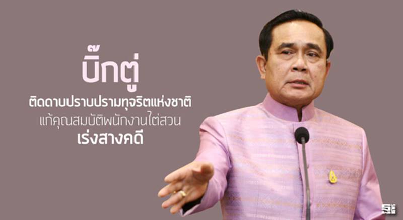 ‘บิ๊กตู่’ ติดดาบปราบปรามทุจริตแห่งชาติแก้คุณสมบัติพนักงานไต่สวนเร่งสางคดี ‘บิ๊กตู่’ ติดดาบปราบปรามทุจริตแห่งชาติแก้คุณสมบัติพนักงานไต่สวนเร่งสางคดี