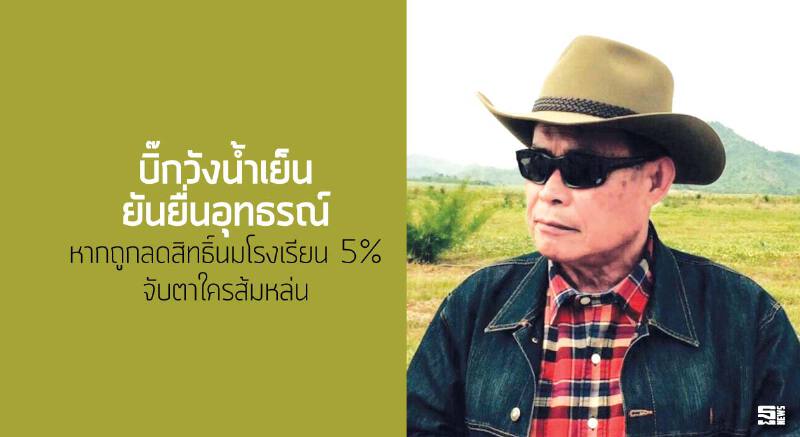 บิ๊กวังน้ำเย็นยันยื่นอุทธรณ์ หากถูกลดสิทธิ์นมโรงเรียน 5%/จับตาใครส้มหล่น บิ๊กวังน้ำเย็นยันยื่นอุทธรณ์ หากถูกลดสิทธิ์นมโรงเรียน 5%/จับตาใครส้มหล่น