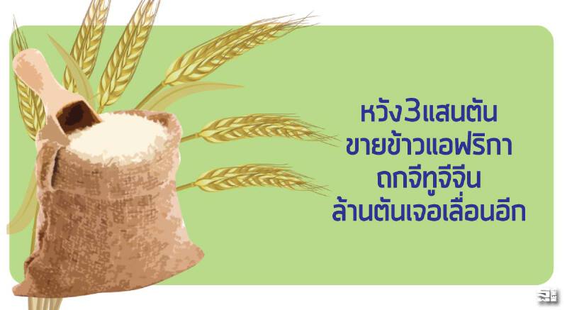 หวัง3แสนตันขายข้าวแอฟริกา ถกจีทูจีจีนล้านตันเจอเลื่อนอีก หวัง3แสนตันขายข้าวแอฟริกา ถกจีทูจีจีนล้านตันเจอเลื่อนอีก