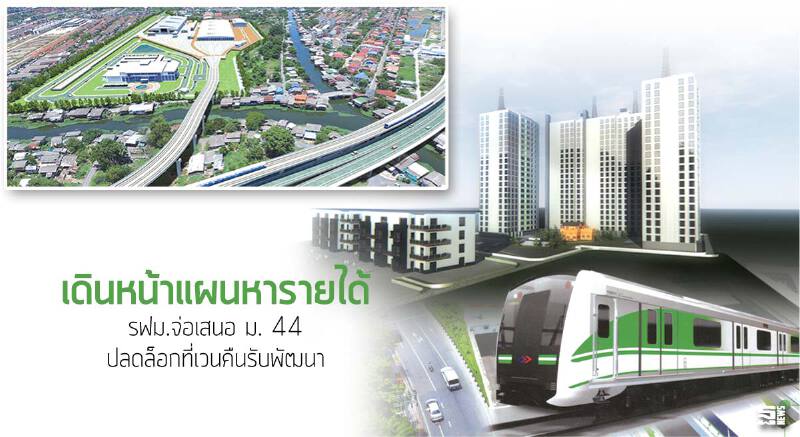 เดินหน้าแผนหารายได้ รฟม.จ่อเสนอ ม. 44 ปลดล็อกที่เวนคืนรับพัฒนา เดินหน้าแผนหารายได้ รฟม.จ่อเสนอ ม. 44 ปลดล็อกที่เวนคืนรับพัฒนา