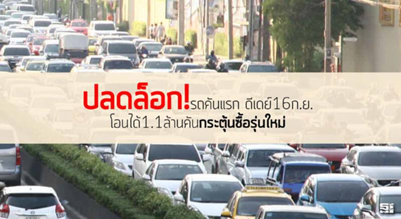 ปลดล็อก!รถคันแรก ดีเดย์16ก.ย.โอนได้1.1ล้านคัน/กระตุ้นซื้อรุ่นใหม่ ปลดล็อก!รถคันแรก ดีเดย์16ก.ย.โอนได้1.1ล้านคัน/กระตุ้นซื้อรุ่นใหม่