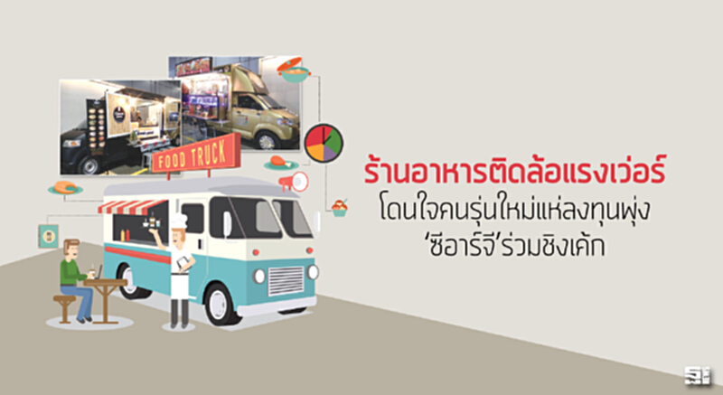 ร้านอาหารติดล้อแรงเว่อร์ โดนใจคนรุ่นใหม่แห่ลงทุนพุ่ง ‘ซีอาร์จี’ร่วมชิงเค้ก ร้านอาหารติดล้อแรงเว่อร์ โดนใจคนรุ่นใหม่แห่ลงทุนพุ่ง ‘ซีอาร์จี’ร่วมชิงเค้ก
