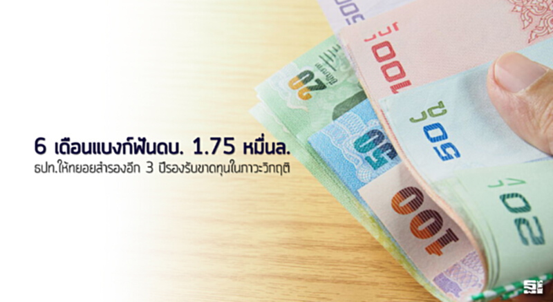 6 เดือนแบงก์ฟันดอกเบี้ย1.75 หมื่นล้าน ธปท.ให้ทยอยสำรองอีก 3 ปีรองรับขาดทุนในภาวะวิกฤติ 6 เดือนแบงก์ฟันดอกเบี้ย1.75 หมื่นล้าน ธปท.ให้ทยอยสำรองอีก 3 ปีรองรับขาดทุนในภาวะวิกฤติ