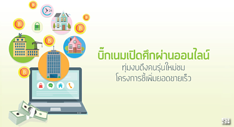 บิ๊กเนมเปิดศึกผ่านออนไลน์ ทุ่มงบดึงคนรุ่นใหม่ชมโครงการชี้เพิ่มยอดขายเร็ว บิ๊กเนมเปิดศึกผ่านออนไลน์ ทุ่มงบดึงคนรุ่นใหม่ชมโครงการชี้เพิ่มยอดขายเร็ว