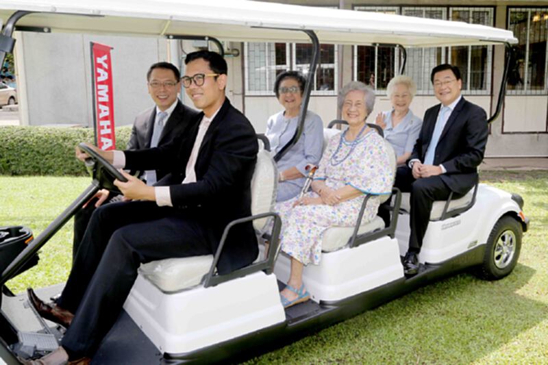 ยามาฮ่ามอบรถไฟฟ้าอเนกประสงค์รร.จิตรลดา ยามาฮ่ามอบรถไฟฟ้าอเนกประสงค์รร.จิตรลดา