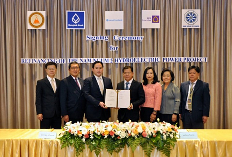 ไฟฟ้าน้ำงึม 2 ลงนามรีไฟแนนซ์เงินกู้วงเงิน 19,682 ล้านบาท ไฟฟ้าน้ำงึม 2 ลงนามรีไฟแนนซ์เงินกู้วงเงิน 19,682 ล้านบาท