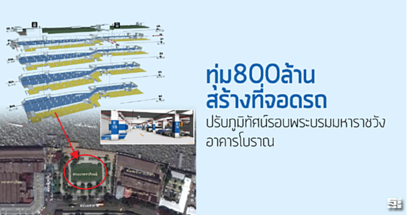 ทุ่ม800ล้านสร้างที่จอดรถ ปรับภูมิทัศน์รอบพระบรมมหาราชวัง/อาคารโบราณ ทุ่ม800ล้านสร้างที่จอดรถ ปรับภูมิทัศน์รอบพระบรมมหาราชวัง/อาคารโบราณ