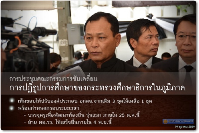 ก.ศึกษาฯปรับองค์กร อกศจ. ก.ศึกษาฯปรับองค์กร อกศจ.