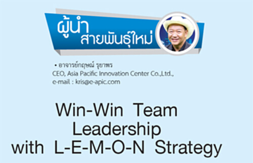 Win-Win Team Leadership with L-E-M-O-N Strategy Win-Win Team Leadership with L-E-M-O-N Strategy