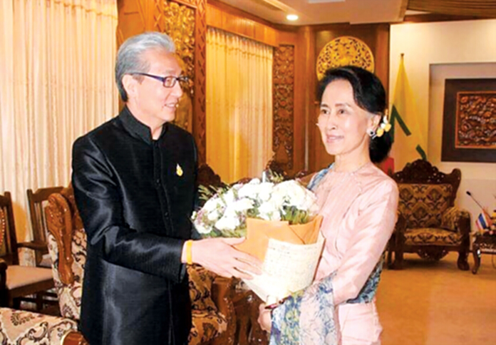 สมคิดพบซูจีผนึกเมียนมาดันการค้าโต 5 เท่า สมคิดพบซูจีผนึกเมียนมาดันการค้าโต 5 เท่า
