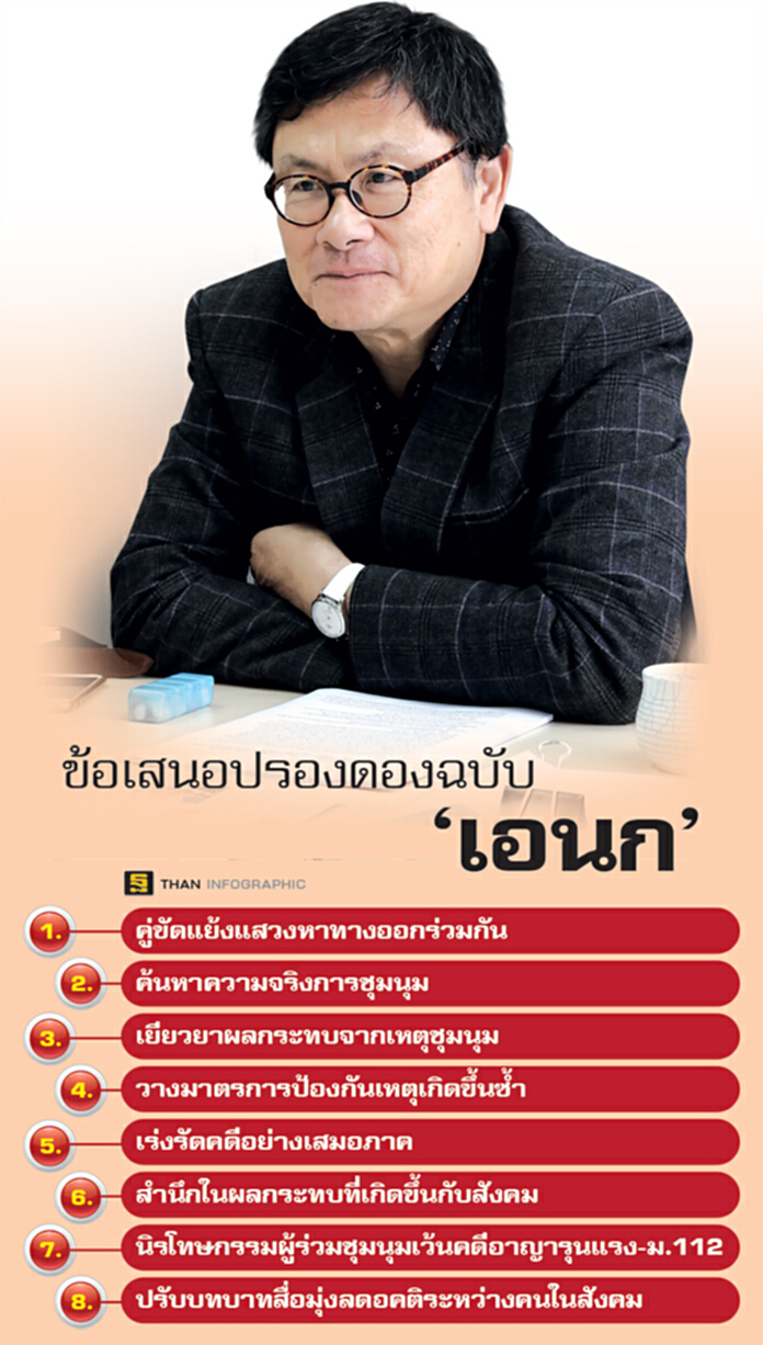 โมเดลปรองดองฉบับ‘เอนก’ ชงสารพัดมาตรการยุติขัดแย้ง โมเดลปรองดองฉบับ‘เอนก’ ชงสารพัดมาตรการยุติขัดแย้ง