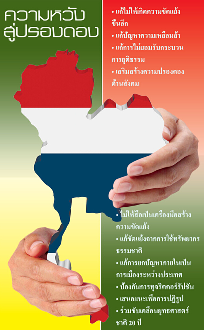 ปรองดองจบก่อนเลือกตั้ง ‘ชาติพัฒนา-ปชป.’ ให้กำลังใจรัฐเดินหน้าแก้ขัดแย้ง ปรองดองจบก่อนเลือกตั้ง ‘ชาติพัฒนา-ปชป.’ ให้กำลังใจรัฐเดินหน้าแก้ขัดแย้ง