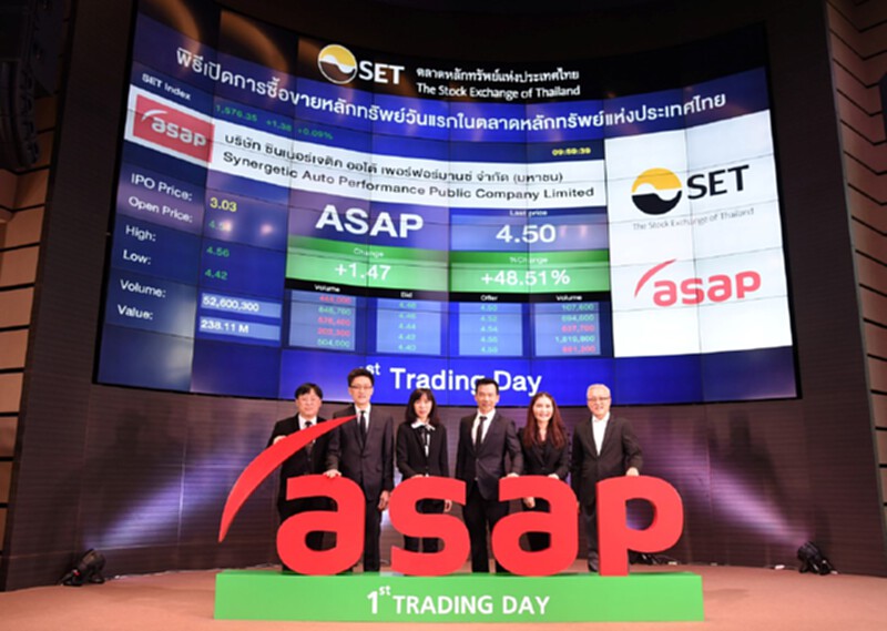 หุ้นน้องใหม่ ASAP แจกกำไรวันแรก 43.23% หุ้นน้องใหม่ ASAP แจกกำไรวันแรก 43.23%
