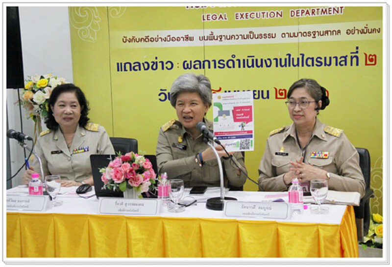 กรมบังคับคดีเผยไตรมาส 2 เร่งผลักดันทรัพย์สินได้กว่า 3.24 หมื่นล้านบาท กรมบังคับคดีเผยไตรมาส 2 เร่งผลักดันทรัพย์สินได้กว่า 3.24 หมื่นล้านบาท