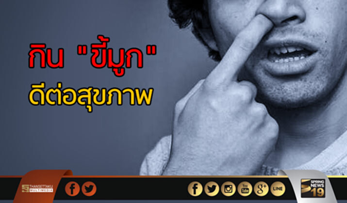 กิน "ขี้มูก" ดีต่อสุขภาพ กิน "ขี้มูก" ดีต่อสุขภาพ