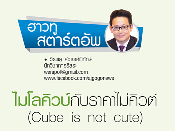ไมโลคิวบ์กับราคาไม่คิวท์ (Cube is not cute) ไมโลคิวบ์กับราคาไม่คิวท์ (Cube is not cute)