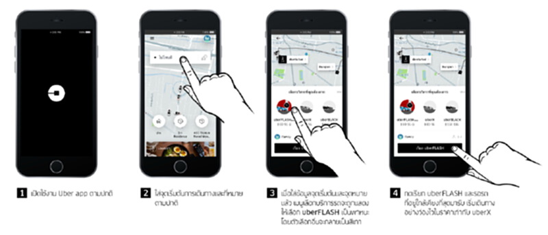 อูเบอร์เปิดตัว uberFLASH เปิดรับแท็กซี่บนระบบร่วมเดินทาง อูเบอร์เปิดตัว uberFLASH เปิดรับแท็กซี่บนระบบร่วมเดินทาง