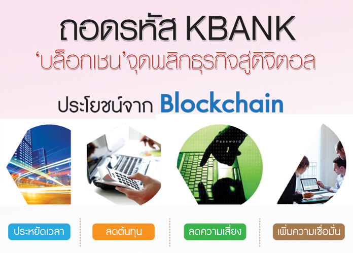 ถอดรหัส KBANK‘บล็อกเชน’จุดพลิกธุรกิจสู่ดิจิตอล