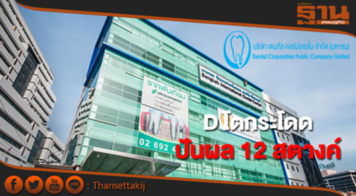 D โตกระโดด ปันผล 12 สตางค์ D โตกระโดด ปันผล 12 สตางค์