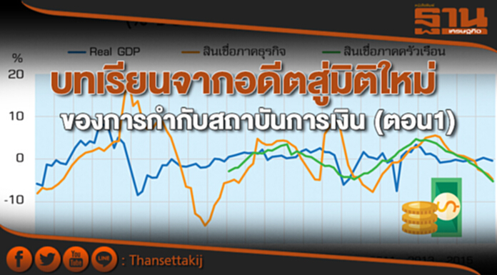 บทเรียนจากอดีตสู่มิติใหม่ ของการกำกับสถาบันการเงิน (ตอน1) บทเรียนจากอดีตสู่มิติใหม่ ของการกำกับสถาบันการเงิน (ตอน1)