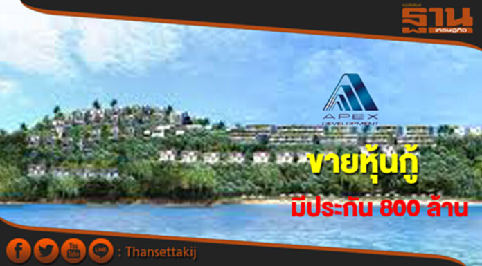 APX ขายหุ้นกู้มีประกัน 800 ล้าน ดอกเบี้ย 6.25% APX ขายหุ้นกู้มีประกัน 800 ล้าน ดอกเบี้ย 6.25%