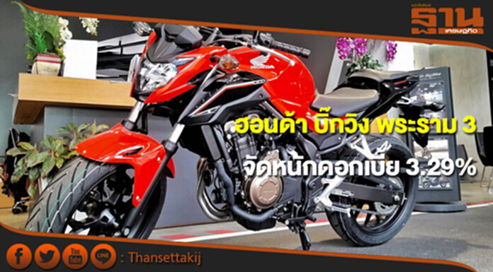 ฮอนด้า บิ๊กวิง พระราม 3 จัดหนักแคมเปญดอกเบี้ยต่ำ 3.29% ฟรี GroPro HERO4 ฮอนด้า บิ๊กวิง พระราม 3 จัดหนักแคมเปญดอกเบี้ยต่ำ 3.29% ฟรี GroPro HERO4