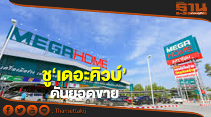 เมกาโฮมชู‘เดอะคิวบ์’ดันยอดขาย เมกาโฮมชู‘เดอะคิวบ์’ดันยอดขาย