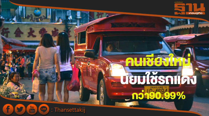 แม่โจ้โพลล์ชี้คนเชียงใหม่กว่า 90.99 %เลือกใช้รถแดง