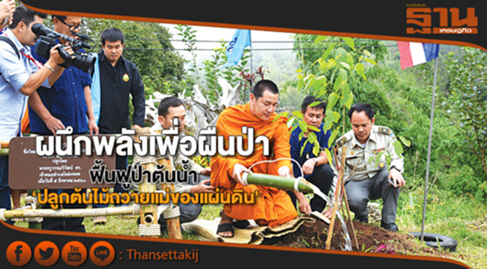 ผนึกพลังเพื่อผืนป่า ฟื้นฟูป่าต้นนํ้า ‘ปลูกต้นไม้ถวายแม่ของแผ่นดิน’ ผนึกพลังเพื่อผืนป่า ฟื้นฟูป่าต้นนํ้า ‘ปลูกต้นไม้ถวายแม่ของแผ่นดิน’