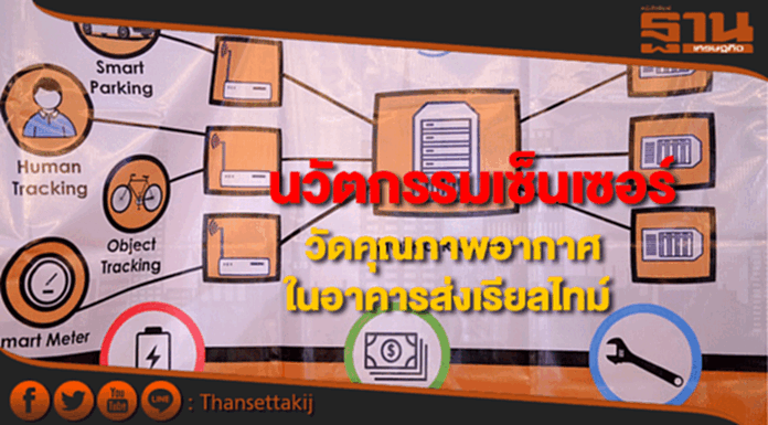วิศวะจุฬาฯคิดนวัตกรรมติดเซ็นเซอร์วัดคุณภาพอากาศในอาคารส่งข้อมูลแบบเรียลไทม์ วิศวะจุฬาฯคิดนวัตกรรมติดเซ็นเซอร์วัดคุณภาพอากาศในอาคารส่งข้อมูลแบบเรียลไทม์