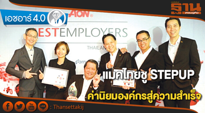 แมคไทยชู STEPUP ค่านิยมองค์กรสู่ความสำเร็จ แมคไทยชู STEPUP ค่านิยมองค์กรสู่ความสำเร็จ