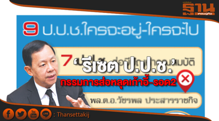 ‘รีเซต ป.ป.ช.’ 7กรรมการส่อหลุดเก้าอี้-รอด2 ‘รีเซต ป.ป.ช.’ 7กรรมการส่อหลุดเก้าอี้-รอด2