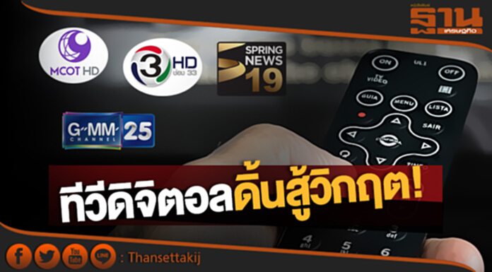 ทีวีดิจิตอลดิ้นสู้วิกฤต! "อสมท.-สปริงนิวส์-ช่อง 3" จัดทัพ โหมออนไลน์ ปั้นรายได้ ทีวีดิจิตอลดิ้นสู้วิกฤต! "อสมท.-สปริงนิวส์-ช่อง 3" จัดทัพ โหมออนไลน์ ปั้นรายได้