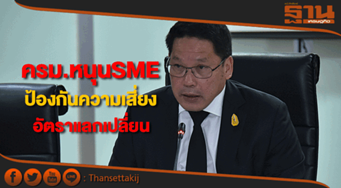 ครม.หนุนเอสเอ็มอีป้องกันความเสี่ยงจากอัตราแลกเปลี่ยน ครม.หนุนเอสเอ็มอีป้องกันความเสี่ยงจากอัตราแลกเปลี่ยน