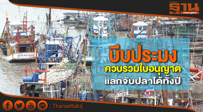 บีบประมงควบรวมใบอนุญาต แลกจับปลาได้ทั้งปี-เรือ505ลำเสี่ยงไม่ได้ไปต่อ บีบประมงควบรวมใบอนุญาต แลกจับปลาได้ทั้งปี-เรือ505ลำเสี่ยงไม่ได้ไปต่อ