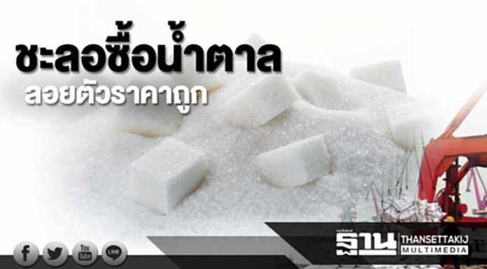 ชะลอซื้อน้ำตาล ลอยตัวราคาถูก ชะลอซื้อน้ำตาล ลอยตัวราคาถูก