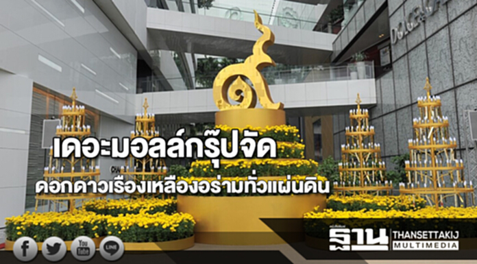 เดอะมอลล์กรุ๊ปจัดดอกดาวเรืองเหลืองอร่ามทั่วแผ่นดิน เดอะมอลล์กรุ๊ปจัดดอกดาวเรืองเหลืองอร่ามทั่วแผ่นดิน