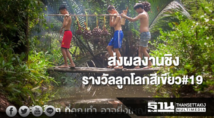 ชวนส่งผลงานเข้าชิงรางวัลลูกโลกสีเขียว#19 ชวนส่งผลงานเข้าชิงรางวัลลูกโลกสีเขียว#19