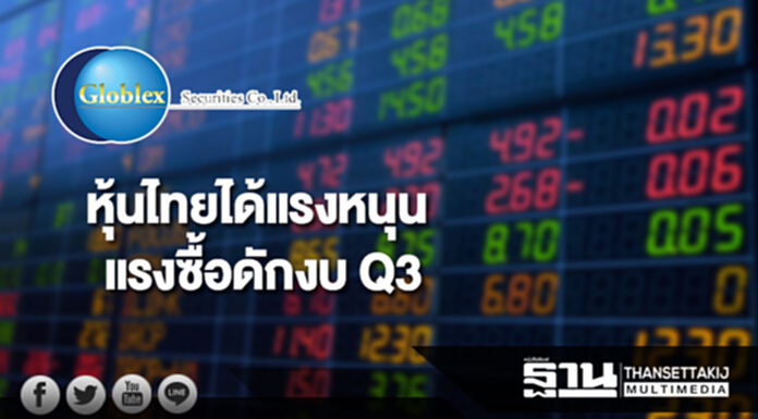“โกลเบล็ก” มองหุ้นไทยได้แรงหนุนแรงซื้อดักงบ Q3 “โกลเบล็ก” มองหุ้นไทยได้แรงหนุนแรงซื้อดักงบ Q3