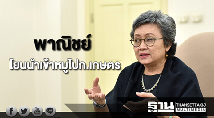 พาณิชย์โยนนำเข้าหมูไปก.เกษตร พาณิชย์โยนนำเข้าหมูไปก.เกษตร